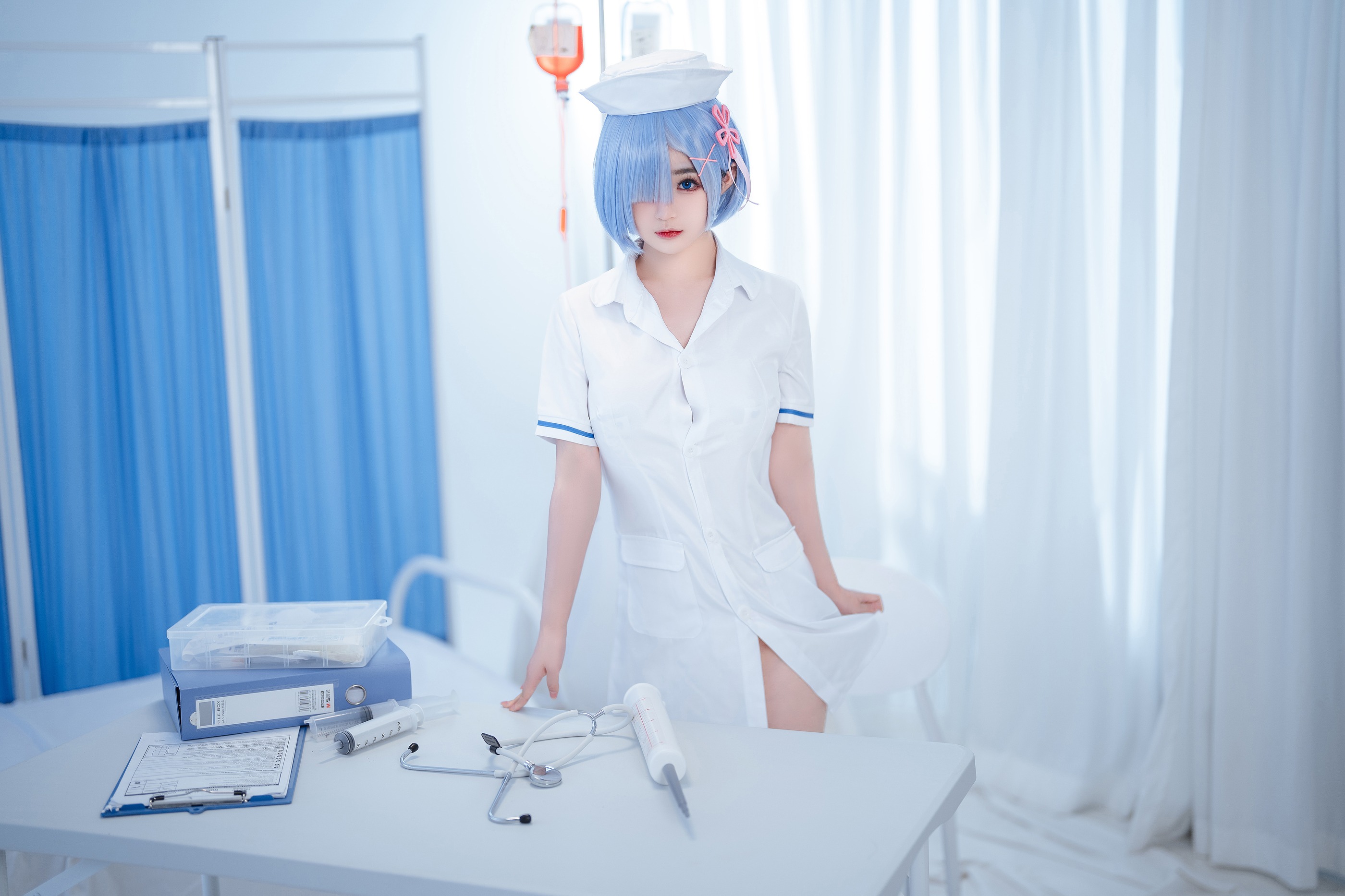 图片[1]-桜井宁宁 – NO.057 雷姆护士 [108P]-XikXak